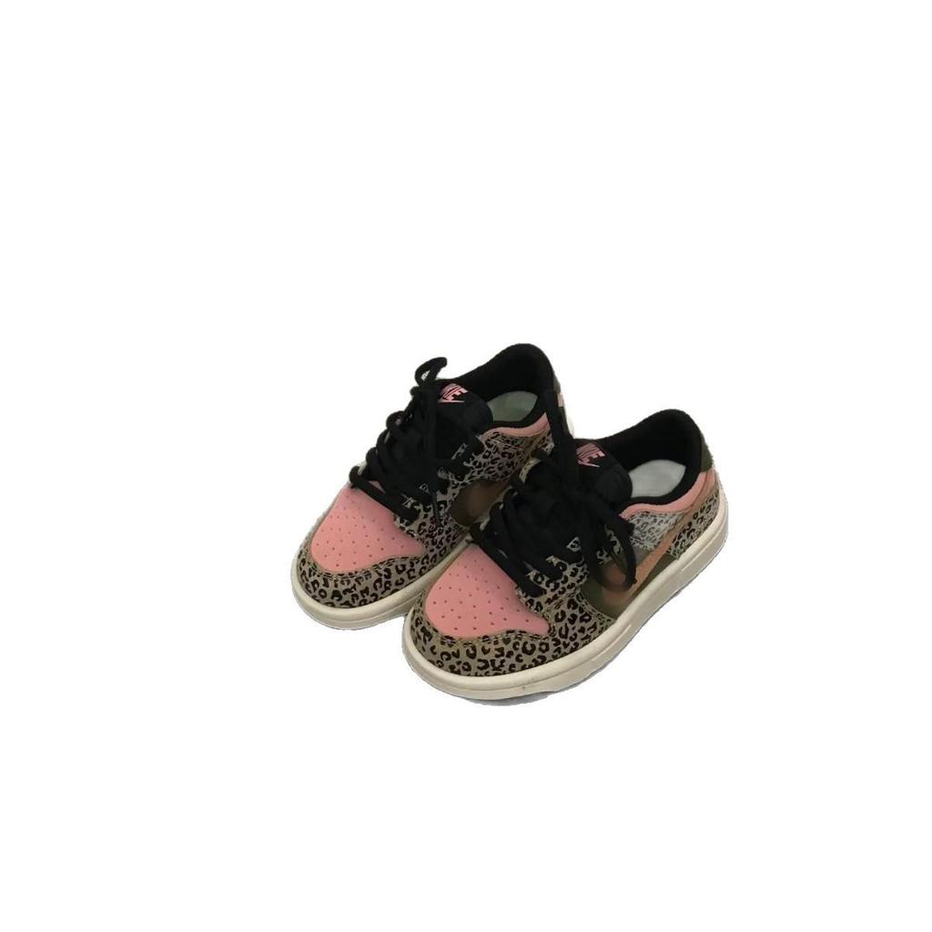 Детские кеды AJ с леопардовым принтом: Стильные и удобные повседневные кроссовки для мальчиков и девочек на весну и осень