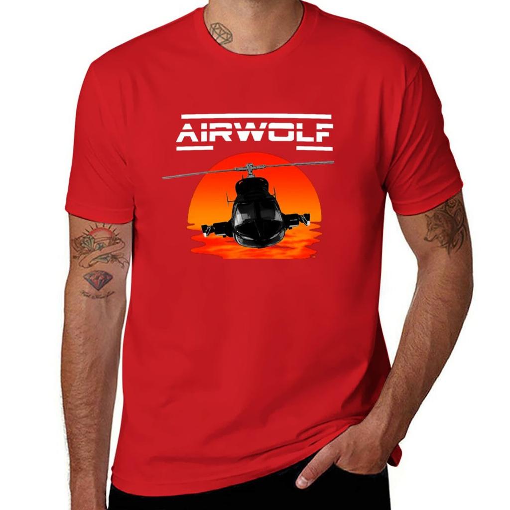 New Airwolf Tv Series Supercopter Tshirt Graphics T Shirt Oversized Tshirt Funny T Shirts For Unisex
