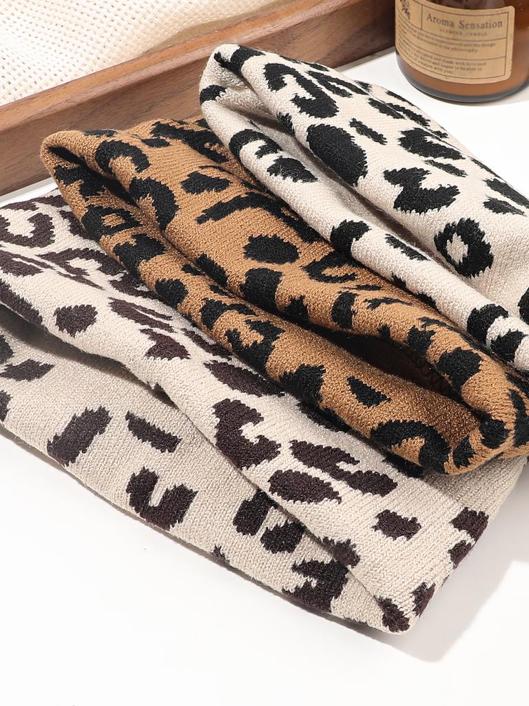 Leopard Print Accessories Yoga Hairband Hair Band Hair Bandeau Stretchy Elastic Gym Sports Fabric For Women Girls