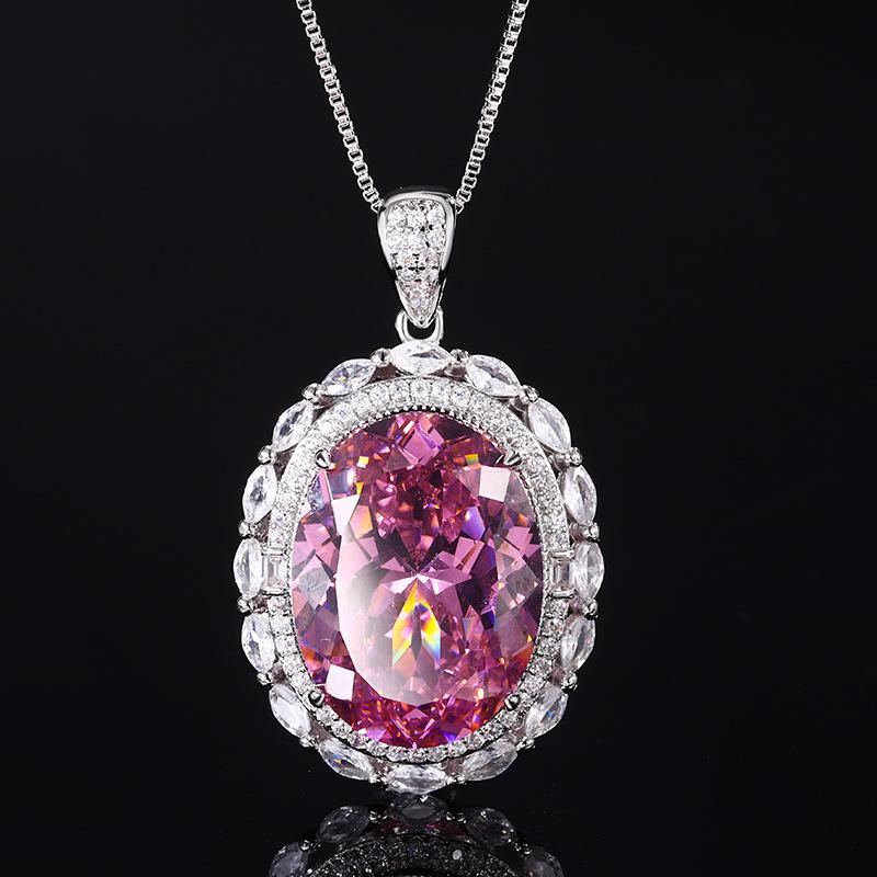 Ювелирные изделия Медное основание Позолоченное Имитация огранки «Птичье гнездо» Яйцевидный Темпераментный кулон Основной камень 15 * 20