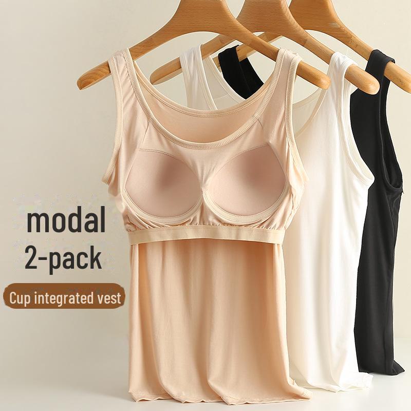 Модальная подкладка большого размера для женщин, облегающий крой, однотонный, универсальный цельный, круглый вырез