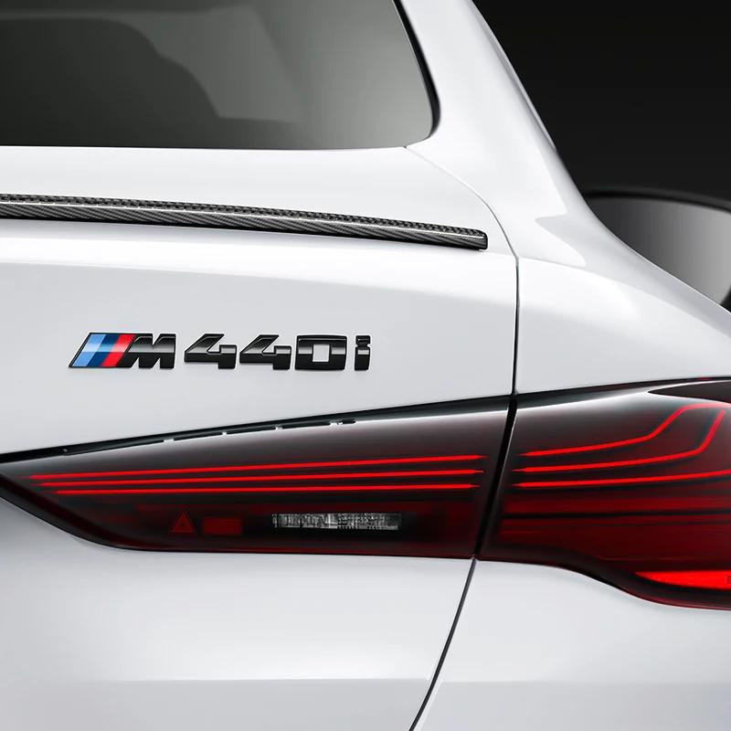 Gloss Black Trunk Letter Badge Car Sticker ABS M Logo Emblem Decal Fit BMW M530i M530d M550i M550d M750i M760Li M760Ld M640i M85 FVLBG1