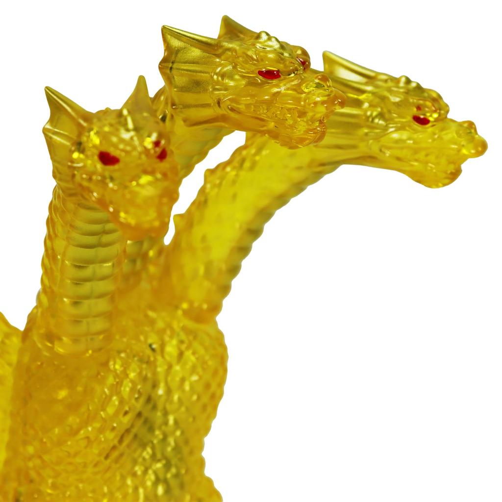CCP Серия средних размеров Производство контента персонажей Godzilla EX Godzilla King Ghidorah King Ghidorah Прозрачный желтый Примерно 130 мм Фигурка из ПВХ (КПК)