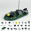 Творческий военный штурмовой катер, линкор, строительные блоки, городское строительство, MOC, набор кирпичей для военно-морского корабля, детские игрушки для мальчика