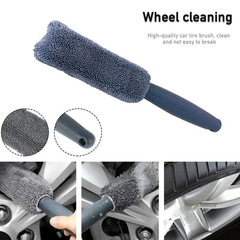 9 шт./Набор Инструмент для ухода за автомобилем Чистка Авто Мойка Варежка Полотенце из микрофибры Моечные перчатки Щетка для колес Пад Мочалка для мытья Варежка Авто Мойка