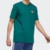 Adidas Футболка с коротким рукавом Originals Trefoil Sports для мужчин, цвет лесной зеленый GP4305