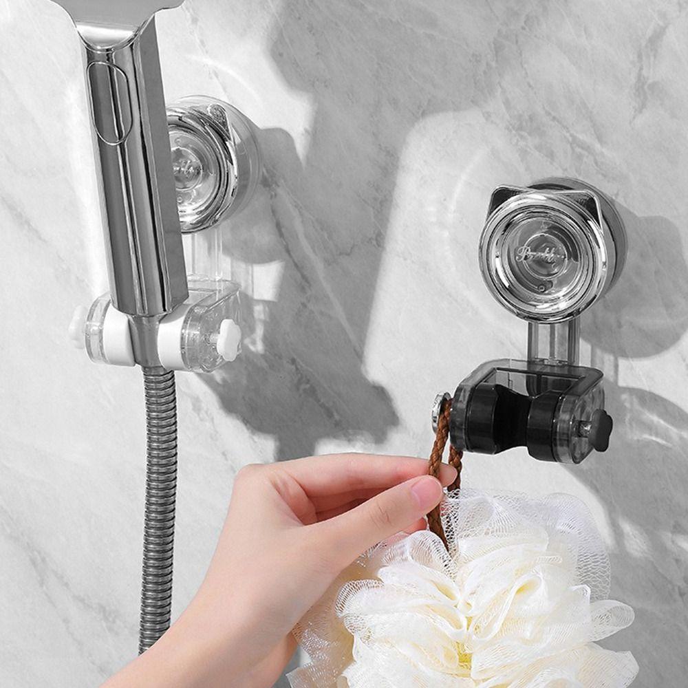 with Hooks Showerhead Bracket Suction Cup Sprayer Fixed Base  Bathroom Accessories