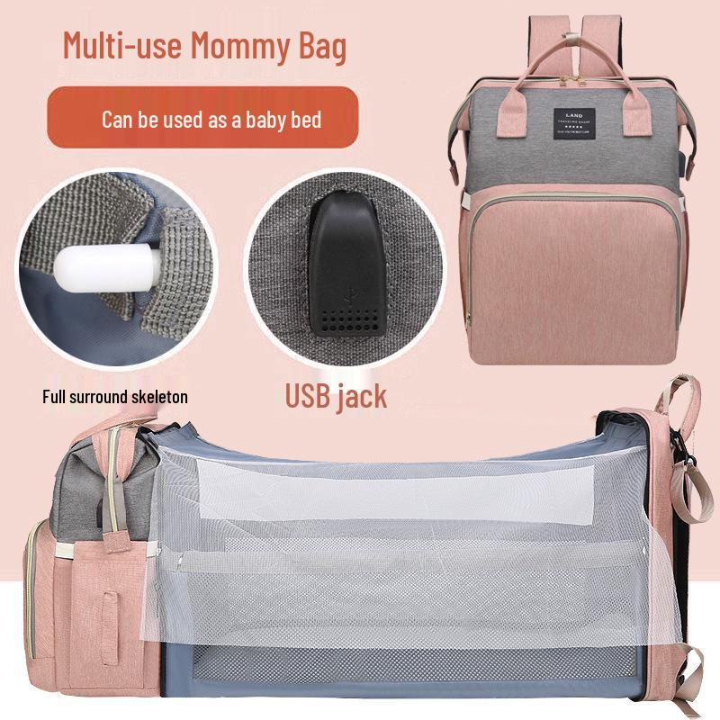 Multifunctional Maternity & Baby Bag: Large Capacity Stroller Hanging Bag for Moms