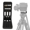 L-образный кронштейн для камеры с быстросъемной пластиной, переключение между вертикальным и горизонтальным положением, с отверстиями для винтов 1/4 дюйма и 3/8 дюйма, пластина для крепления камеры 44,1 фунта для видео