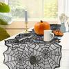Mesh Gothic Lace Tablecloth Translucent Halloween Table Decoration  Restaurant