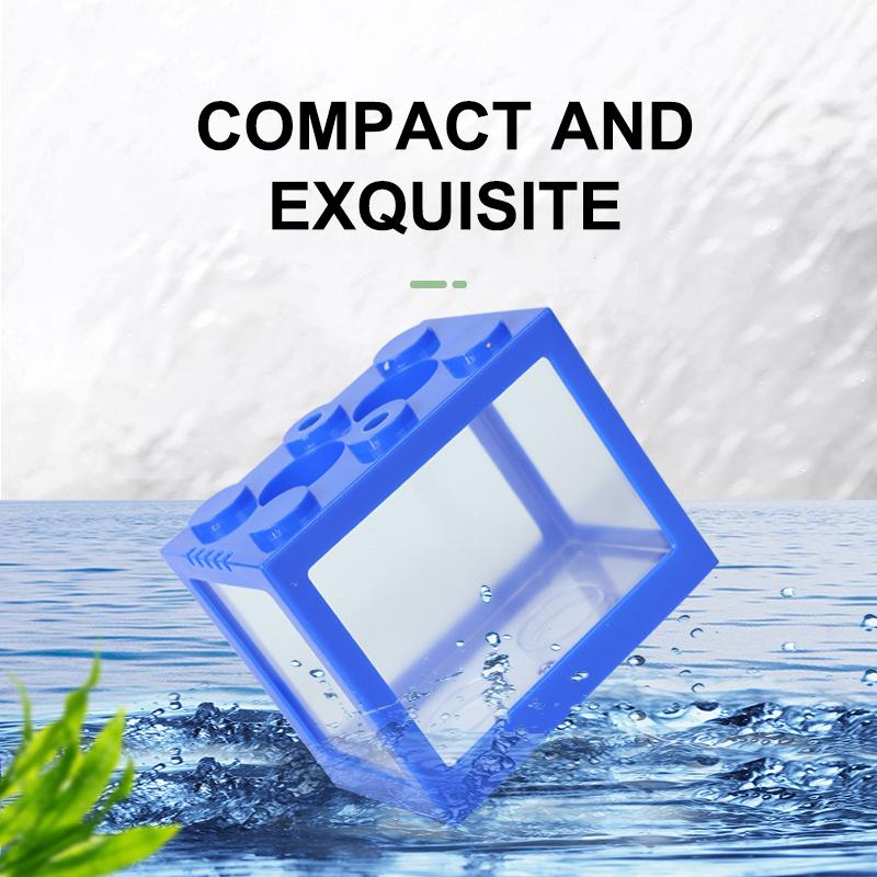 1 шт. Домашний блок Аквариум для рыбок Петушков Маленький Настольный Мини-аквариум Штабелируемый Креативный Дизайн Аквариум