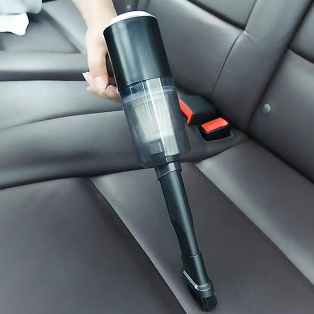 Портативный автомобильный пылесос для удаления пыли Портативный беспроводной автомобильный пылесос со светодиодной подсветкой Мощное всасывание Перезаряжаемый для автомобилей