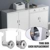 Drawer Lock with 2 Keys Heavy Duty Zinc Alloy Universal File Cabinet Wardrobe Furniture Storage Locker Door Mailbox Toolbox Cam Lock Replacement