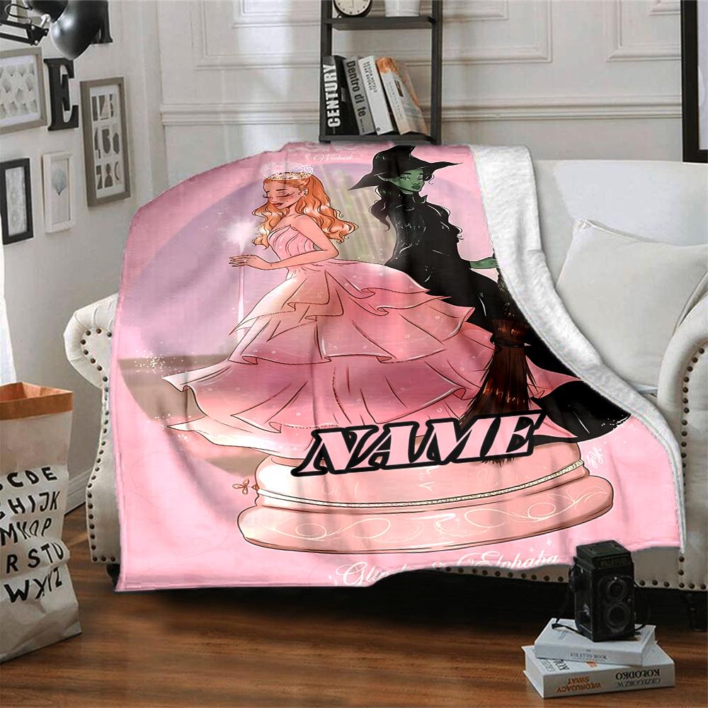 Custom Name "Magic Friendship" blanket for Couch & Bed, Plush Cozy Fuzzy Blanket Super Soft & Warm Blankets for Fall and Winter. 0908373