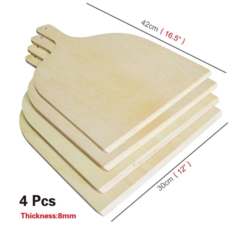 Wooden Pizza Peel Shovel with Wooden Handle Cheese Cutter Peels Lifter Tool Pizza Shovel Cake Shovel Baking Tools Pizza Pan