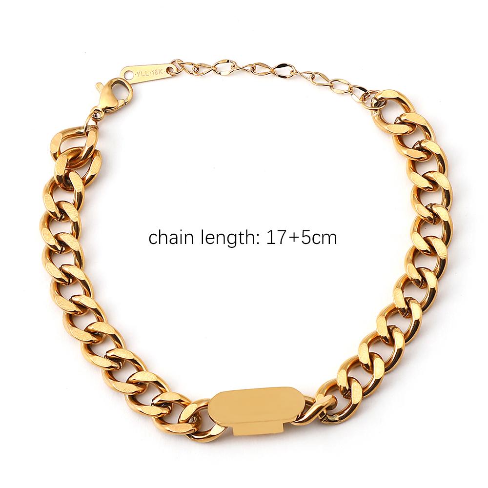 Роскошные женские браслеты из нержавеющей стали в стиле панк золотого цвета, женские высококачественные вечерние украшения, подарок на день рождения, аксессуары