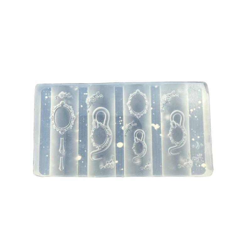 3D Силиконовая форма для ногтей Цветок Шелковая лента Дизайн Бабочки Прозрачный Рельеф DIY Украшение для нейл-арта Инструмент для маникюра