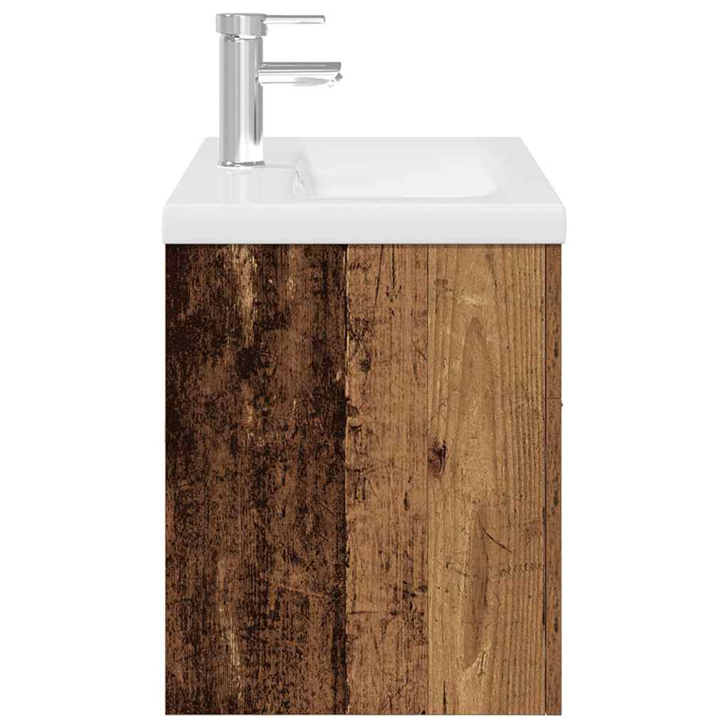 Bathroom Vanity Unit with Built in Basin and Faucet