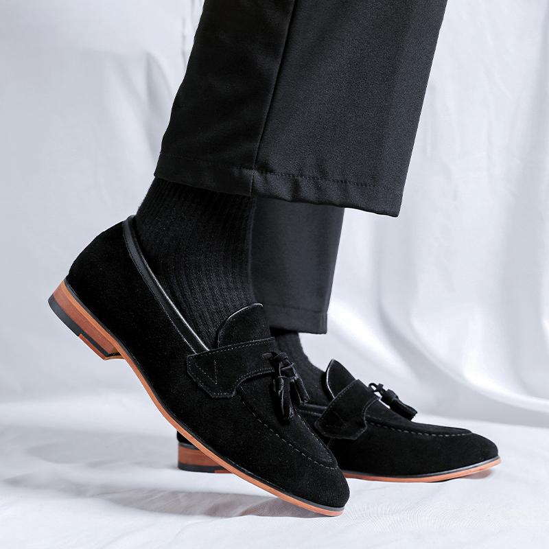 Модные мужские мокасины в деловом стиле, классические и модные, для джентльменов, для официальных вечеринок, для взрослых, для офиса, больших размеров, из матовой кожи