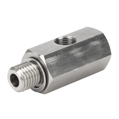 M12x1.5 18 NPT турбо датчик давления масла тройник адаптер из нержавеющей стали автомобильные аксессуары