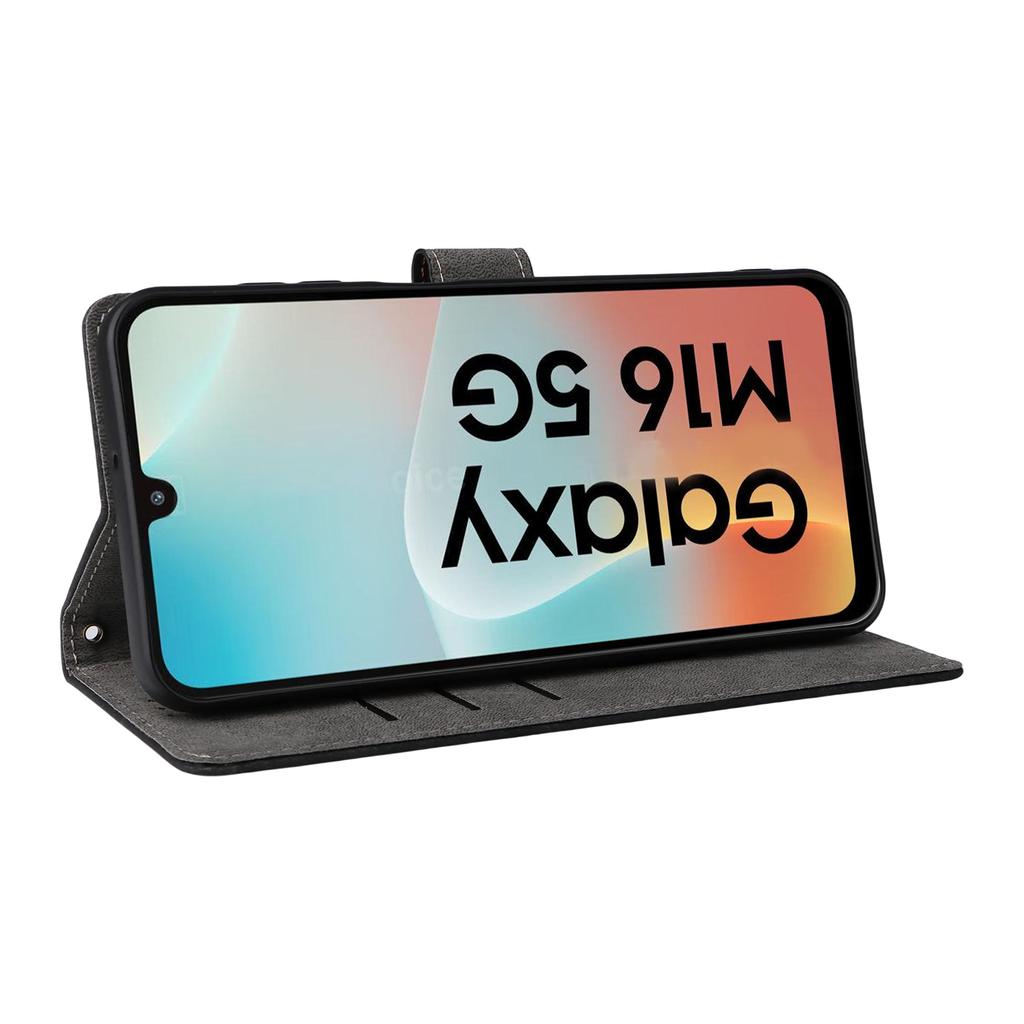 Чехол-кошелек для Samsung Galaxy M16 5G/F16 5G с RFID-блокировкой, обложка-подставка из ПУ кожи с ремешком