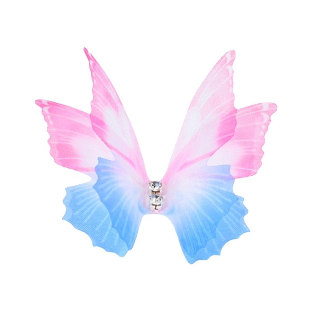 50 шт. Аппликации-бабочки из органзы градиентного цвета, Материалы для дизайна одежды