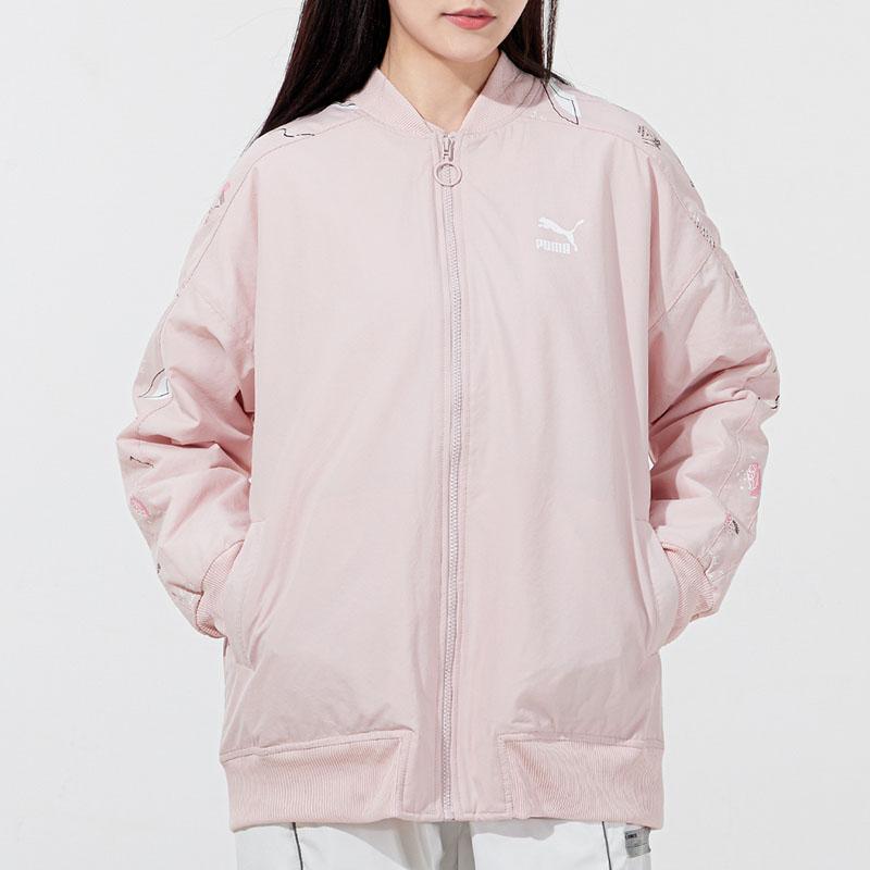 Puma Graphic Creative Pattern Woven Jacket Women Jacket Pink 534420-36