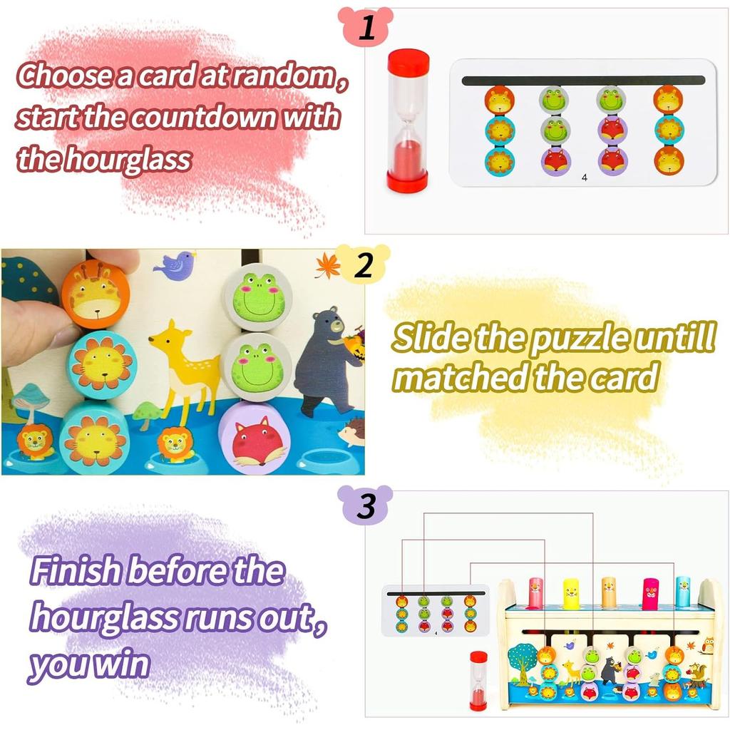 Hammer Game and Xylophone Children's Montessori Toy 4-in-1 Wooden Toy Motor Skills Cube with Knocking Bench Children's Toy Hammer Game for Gift