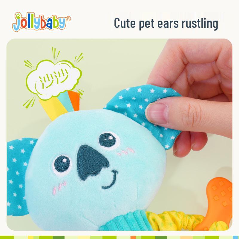 Jollybaby Baby Rattle & Teether Toy, Infant Grip Stick, Safe for 0-6 Months