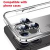 Роскошная защитная пленка для объектива камеры для IPhone 15 Pro Max, металлическое кольцо, защитное стекло для IPhone 11, 12, 13, 14 Pro Max, мини-стекло для объектива камеры