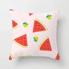 Luxury Home Decor Office Seat Cushion Cover Creative Cartoon Watermelon Banana Print Fashion Pillow Cover