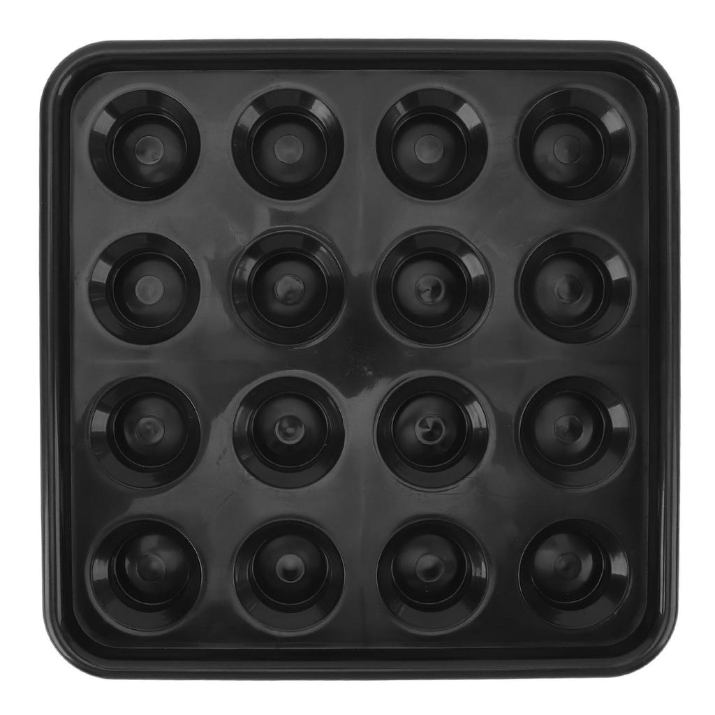 Поднос для переноски шаров для пула на 16 шаров, пластиковый поднос-держатель для хранения бильярдных шаров для снукера, бильярда, стола для пула, черный