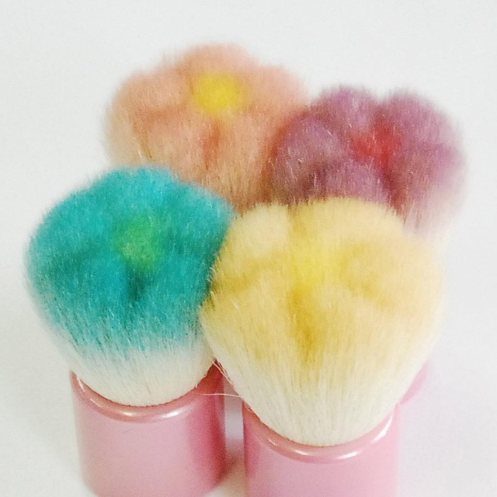 Kumano Brush Rokkakukan Sakuradou Flower Facial Cleansing Brush Pink Goat Blend fws-PI Hair/PBT