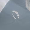 Sweet Double Layer Flower Rings For Women Girl Korean Fashion New Year Jewelry Gift Party Wedding anillos mujer