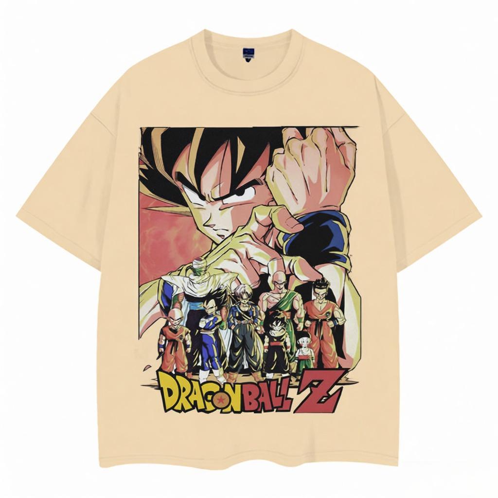Футболка Dragon Ball Мужская Чистый Хлопок Повседневная С Круглым Вырезом Короткий Рукав Одежда Летняя Спортивная Повседневная Футболка с Коротким Рукавом