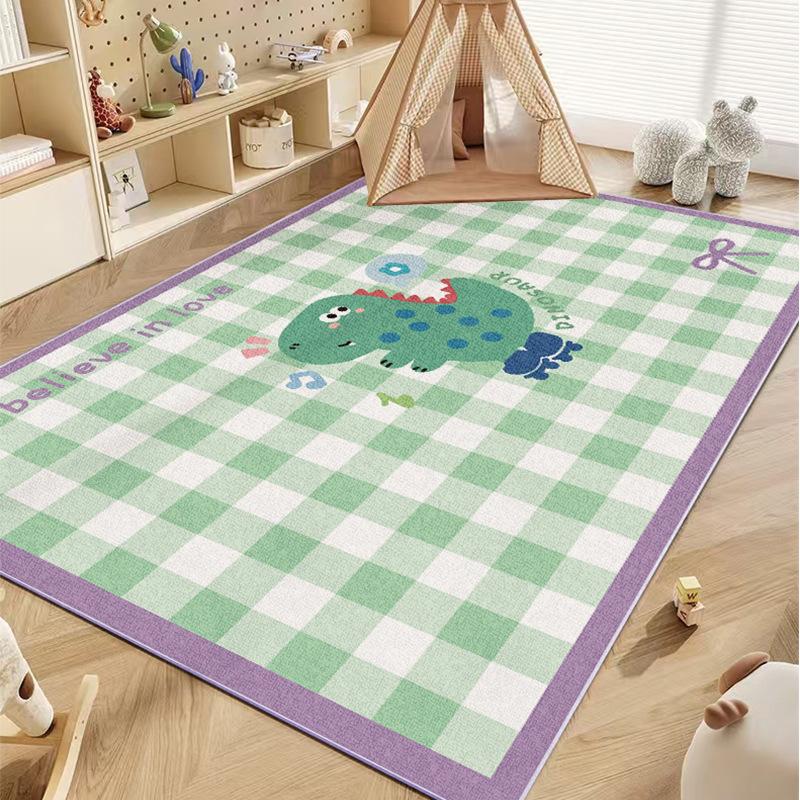 Cartoon Crystal Velvet Printed Carpet Living room Durable and Easy to Clean - Bedroom Side Rug - Home Decoration