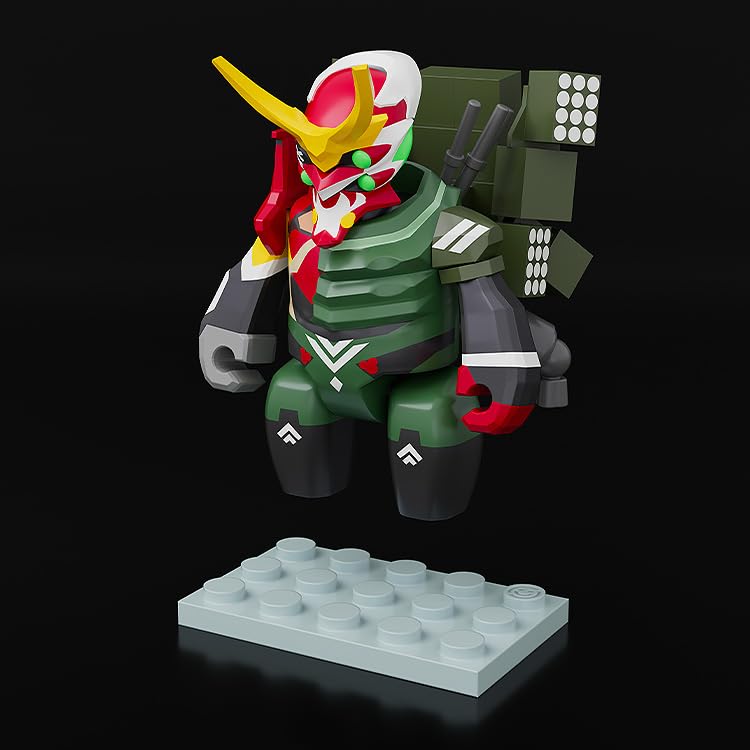 Good Smile Company BRICKROID Evangelion Unit-02 Alpha Movable Figure Non-Scale Plastic Painted