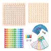 Colorful Wooden Multiplication Table Educational Toy for Children