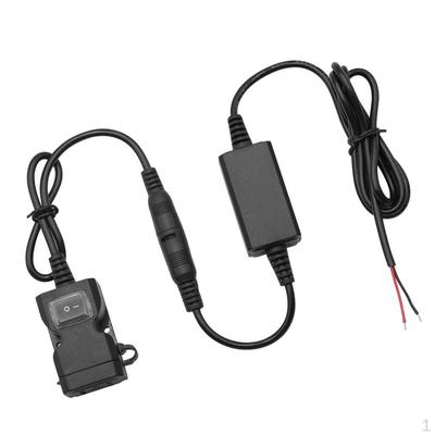 Руль мотоцикла Двойной USB-порт для зарядки Розетка С переключателем Водонепроницаемый