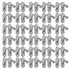 30 Pcs Hasp Hook Retro Style Iron Latch Hook Hasp for Jewelry Gift Boxes 3.2 X 2.8cmSilver Right