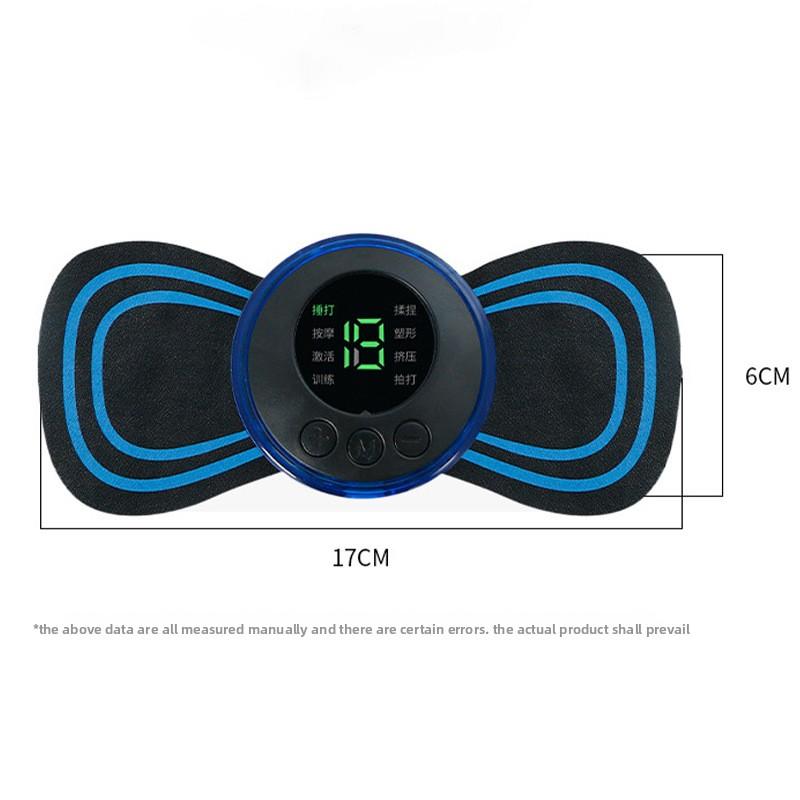 Интеллектуальный мини-массажный стикер EMS, Удобный массажер для плеч и шеи, Бытовой электрический импульсный массажер меридианов для шейного отдела позвоночника