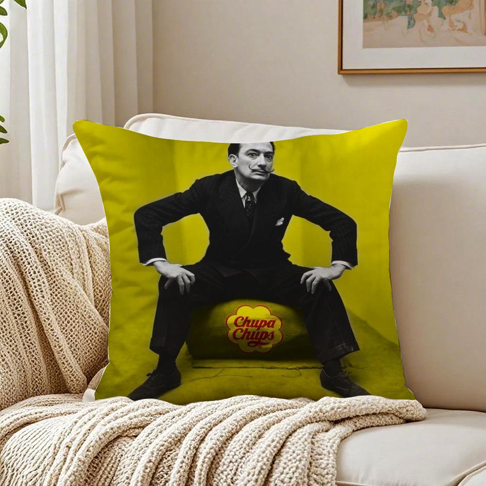 SSalvador Pop Art Cushion Cover Pillowcase Antidustmite living Room Sofa Decor Cushion Room