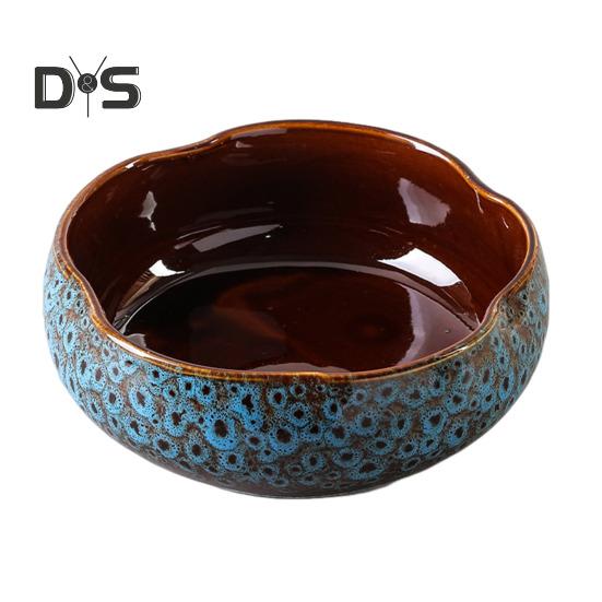 Кашпо для лотоса с большим отверстием, керамический цветочный горшок для лотоса, глазурованная чаша для золотых рыбок, чаша для бонсай, горшок для лотоса для гидропонных растений, нарцисс