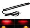 Flexible 48 LED Motorcycle Light Bar Strip Tail Turn Signal Tail Rear Brake Stop Bulb Lamp Brake Light SMD Dual Color