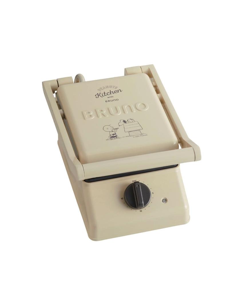 BRUNO PEANUTS Grill Sand Maker Single Ivory Snoopy Bruno Hot Sand Hot Sand Maker Stylish Electric Grilled To the Ears Breakfast Bread Bread