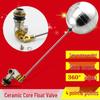 4-точечный контроллер уровня воды: Быстрооткрывающийся поплавковый клапан с керамическим диском и медным сердечником для баков