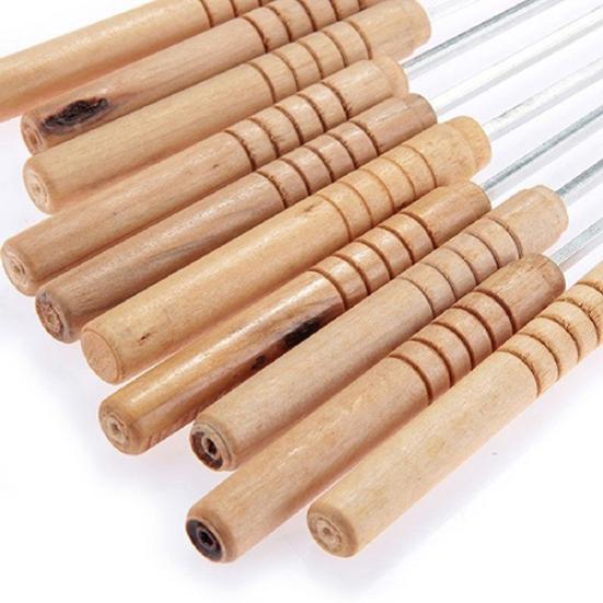 10/12 шт., шампуры для барбекю на открытом воздухе, пикник, барбекю, жареная палочка, игла из нержавеющей стали