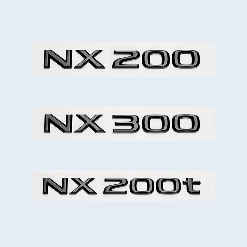 Глянцевый черный ABS буквы NX200 NX300 NX200t NX300h ГИБРИДНАЯ эмблема для Lexus багажник автомобиля логотип наклейка значок