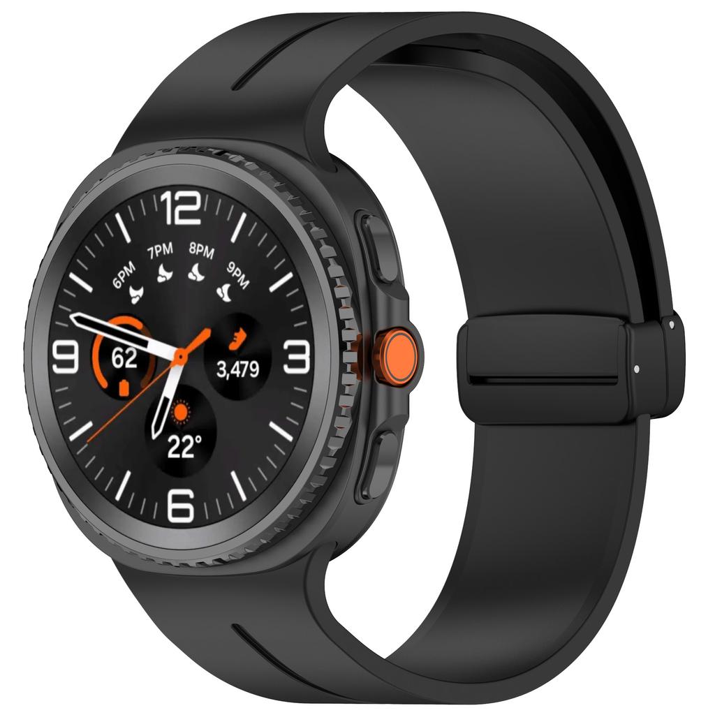 Спортивный силиконовый ремешок с магнитной D-образной пряжкой для Samsung Galaxy Watch 8 44 мм 40 мм, ремешок для Samsung Watch8 Classic 46 мм, браслет