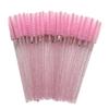 50pcs Disposable Eyelash Brushes Crystal Eye Lash Mascara Wands Glitter Lash Comb Spoolies Micro Makeup Applicators